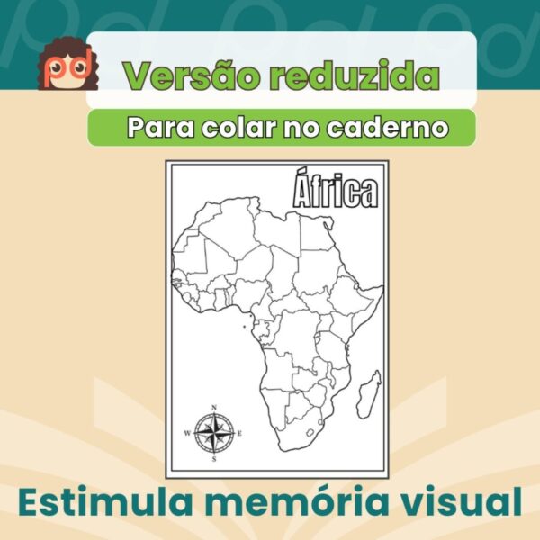 África: Painel Gigante + versão caderno + jogo digital - Imagem 4