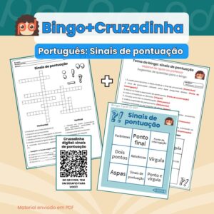 Sinais de pontuação: bingo + atividade (Português)