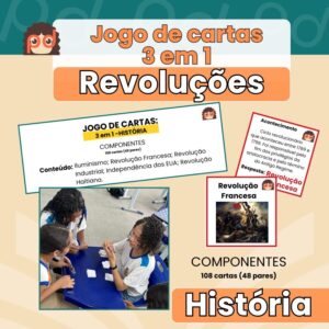 Jogo de cartas 3 em 1: História (revoluções)
