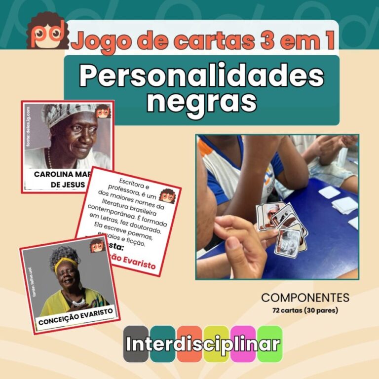 Jogo de Cartas Consciência Negra – Personalidades - PriDuca