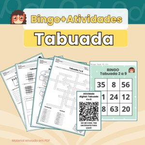 Tabuada: bingo+7 atividades