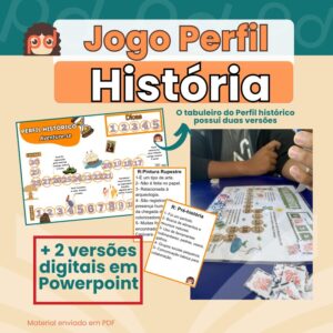 Perfil Histórico – Jogo de Tabuleiro de História (3 em 1 - imprimível e digital)