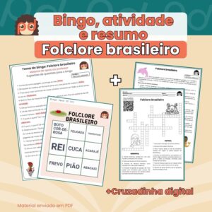 Folclore brasileiro: bingo+resumo+fixação