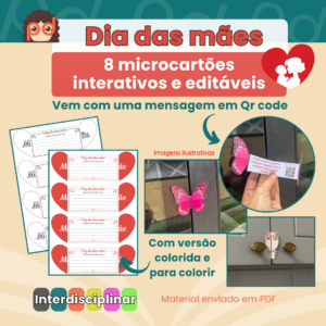 Cartões interativos e editáveis – Dia das Mães