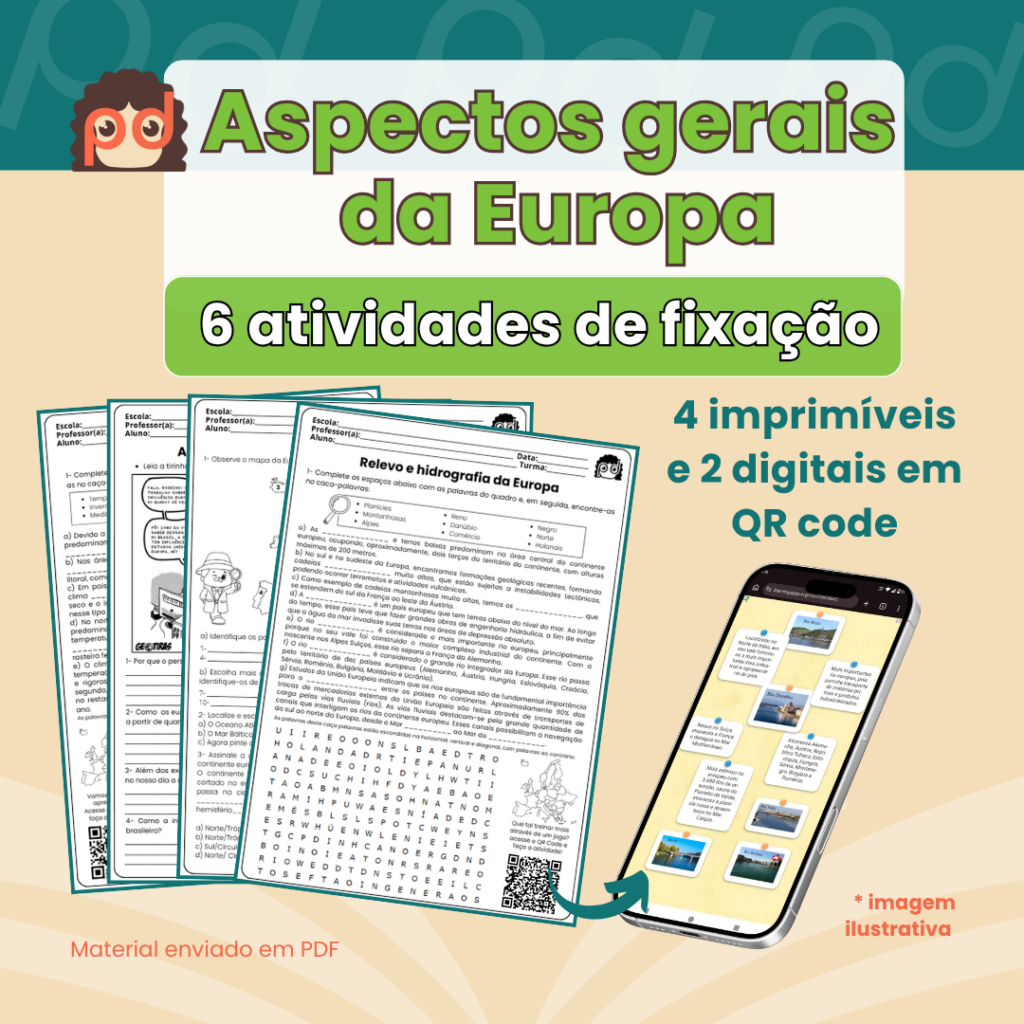 Aspectos gerais da Europa: 6 atividades de fixação - PriDuca