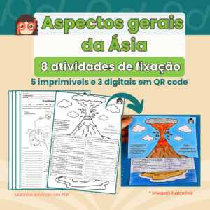 Aspectos gerais  da Ásia: 8 atividades de fixação